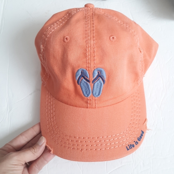 Life is good Hat Visor Lot Set of 2 - Picture 5 of 7